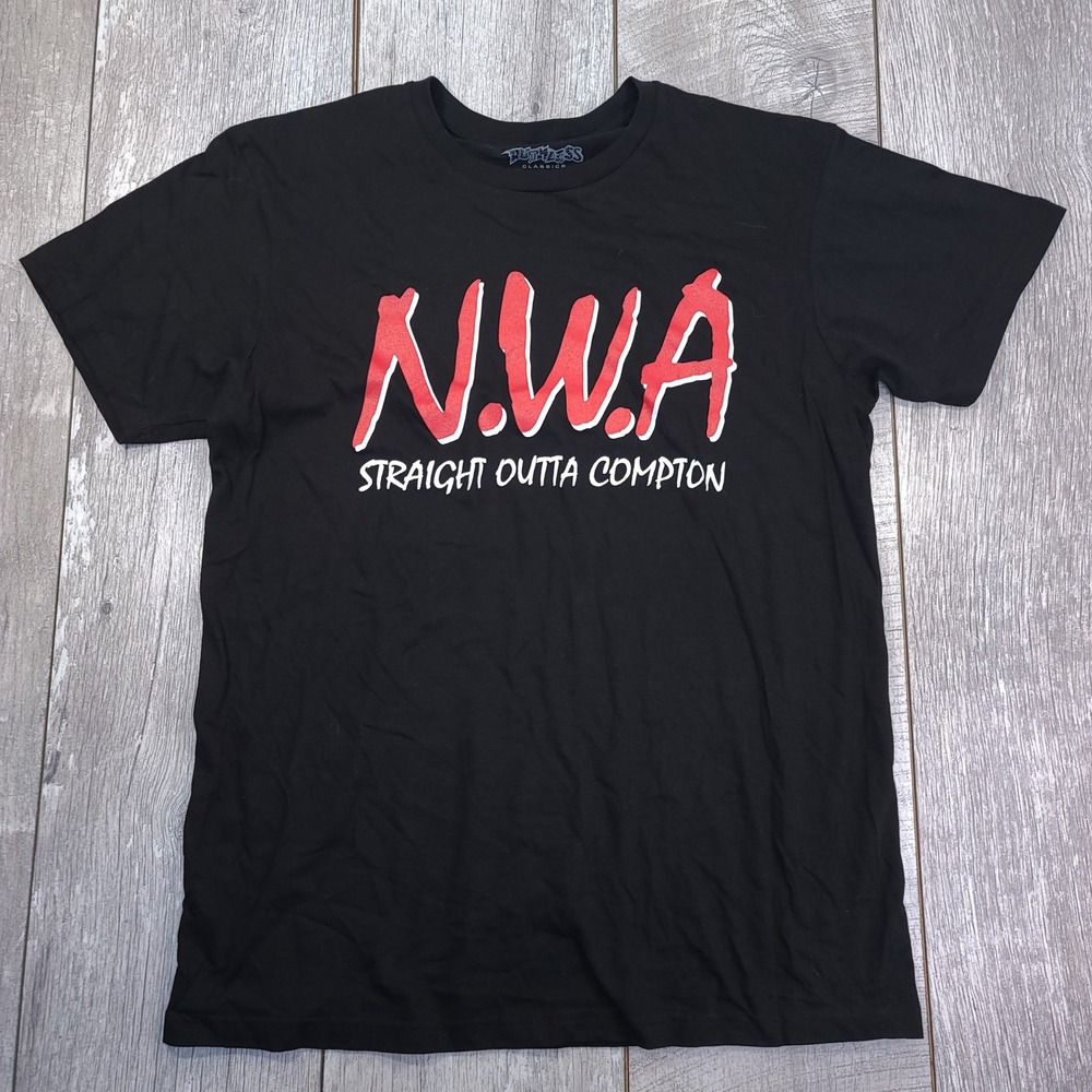 Ruthless Classics NWA T-Shirt Mens Medium Black Straight Outta Compton Graphic